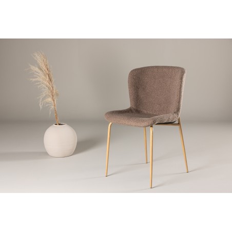 Modesto söögitool 2-pakk - Mocca / Brown boucle