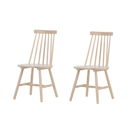 Lönneberga söögitool 2-pakk - Whitewash / Whitewash Solid Rubber Wood
