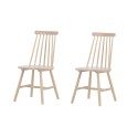 Lönneberga söögitool 2-pakk - Whitewash / Whitewash Solid Rubber Wood