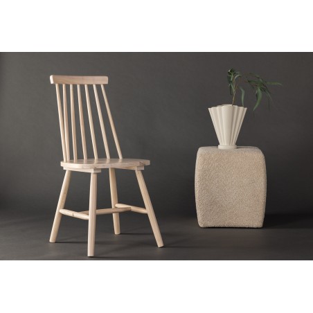 Lönneberga söögitool 2-pakk - Whitewash / Whitewash Solid Rubber Wood