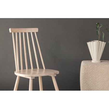 Lönneberga söögitool 2-pakk - Whitewash / Whitewash Solid Rubber Wood