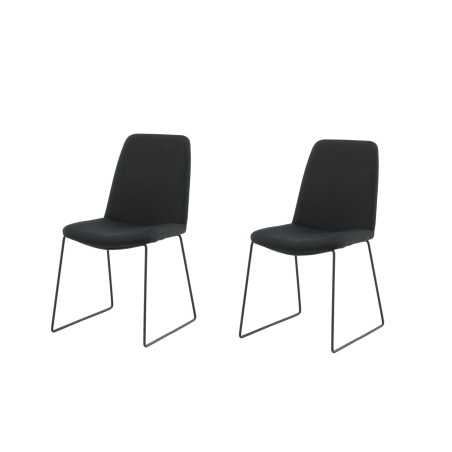 Muce söögitool – mustad jalad – must kangas