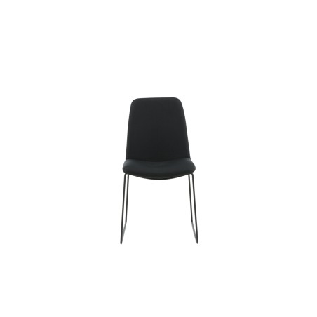 Muce söögitool – mustad jalad – must kangas