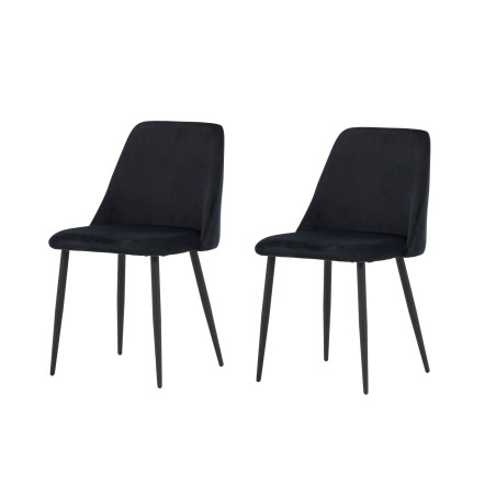 Söögitool 2-pakk - Must / Black Velvet
