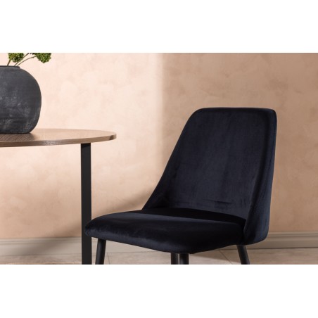 Söögitool 2-pakk - Must / Black Velvet
