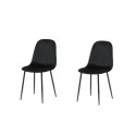 Polari söögitool 2-pakk - mustad jalad / Black Velvet