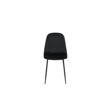 Polari söögitool 2-pakk - mustad jalad / Black Velvet