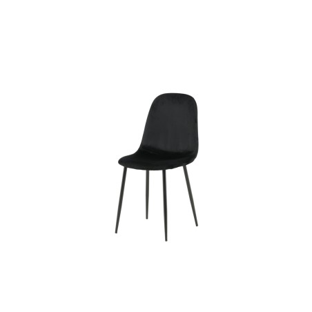 Polari söögitool 2-pakk - mustad jalad / Black Velvet
