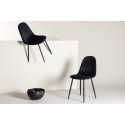 Polari söögitool 2-pakk - mustad jalad / Black Velvet