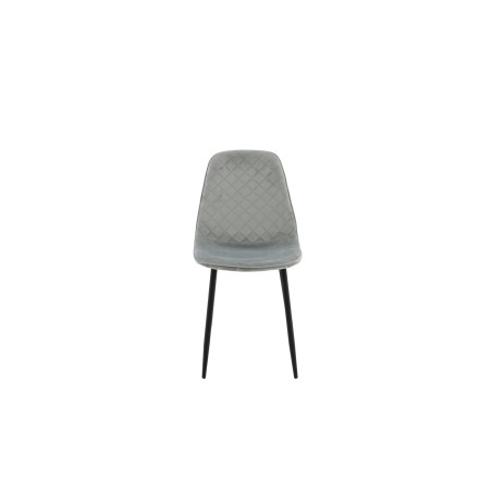Söögitool Polar Diamond 2-pakk - mustad jalad - hall samet