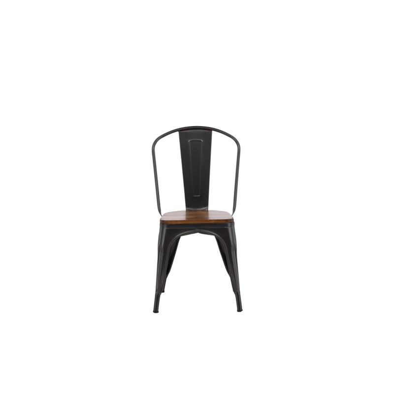 Tempe söögitool 2-pakk - tumehall / tumepruun MDF