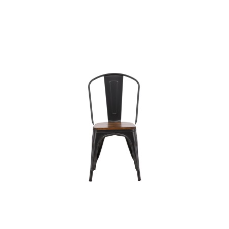 Tempe söögitool 2-pakk - tumehall / tumepruun MDF