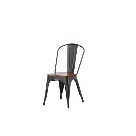 Tempe söögitool 2-pakk - tumehall / tumepruun MDF