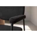 Eilne söögitool 2-pakk - must / must boucle