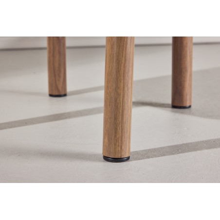 Tillo söögitool 2-pakk - terasest Woodlooki 3D-paberiga / valge boucle