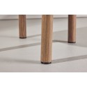 Tillo söögitool 2-pakk - terasest Woodlooki 3D-paberiga / valge boucle