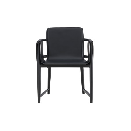 Bjäre tugitool 60x61x78 cm - Metallraam / Must PU