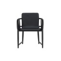 Bjäre tugitool 60x61x78 cm - Metallraam / Must PU