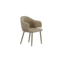 Söögitool Evelin 2-pakk - Beige Velvet / Beige Velvet