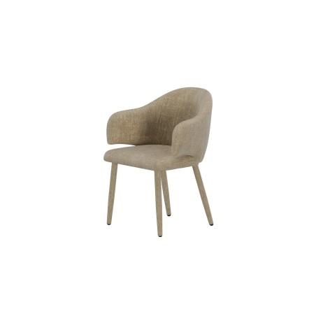 Söögitool Evelin 2-pakk - Beige Velvet / Beige Velvet