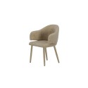 Söögitool Evelin 2-pakk - Beige Velvet / Beige Velvet