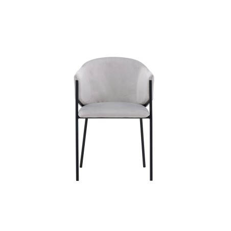 Evelina söögitool 2-pakk - Must / Helehall Velvet
