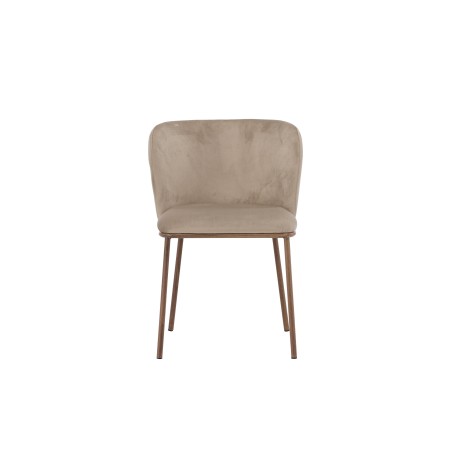 Edina söögitool 2-pakk - terasest Woodlook 3D paber / beež samet