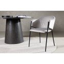 Evelina söögitool 2-pakk - Must / Helehall Velvet