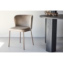 Edina söögitool 2-pakk - terasest Woodlook 3D paber / beež samet