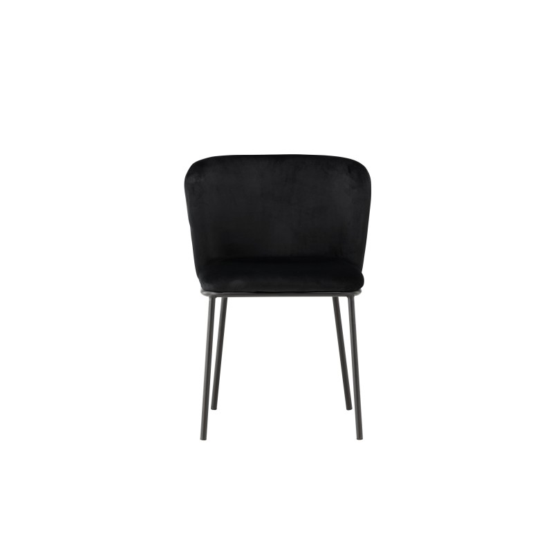 Edina söögitool 2-pakk - Must / Black Velvet