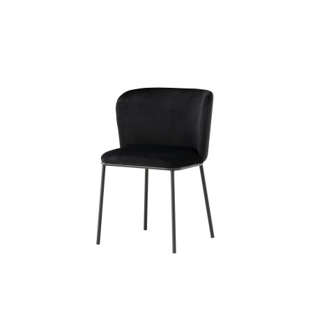 Edina söögitool 2-pakk - Must / Black Velvet