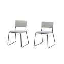 Kenth Chair 2-pakk - must / helehall samet