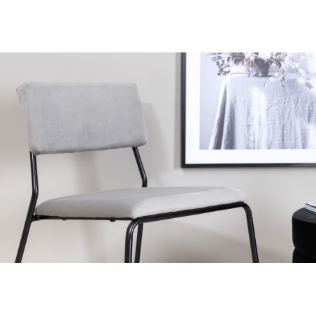 Kenth Chair 2-pakk - must / helehall samet