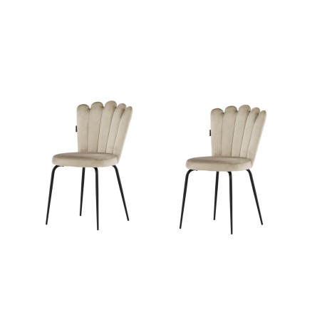Limhamn Light Chair 2-pakk - must / beež samet