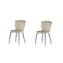 Limhamn Light Chair 2-pakk - must / beež samet