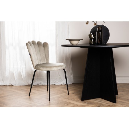 Limhamn Light Chair 2-pakk - must / beež samet