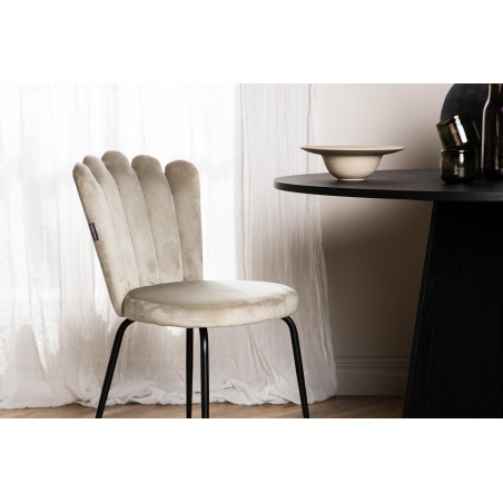 Limhamn Light Chair 2-pakk - must / beež samet