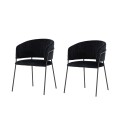 Selma söögitool 2-pakk - Must / Black Velvet
