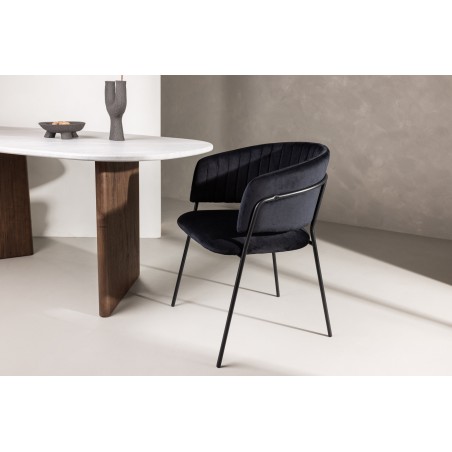 Selma söögitool 2-pakk - Must / Black Velvet