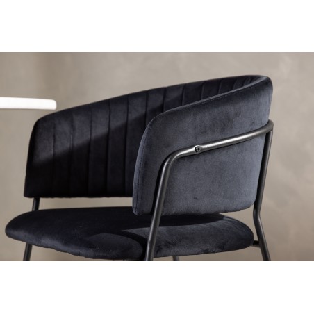 Selma söögitool 2-pakk - Must / Black Velvet