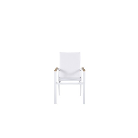 Texas Chair 2-pakk - valge/tiikpuu