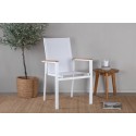 Texas Chair 2-pakk - valge/tiikpuu