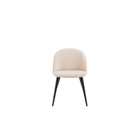 Velvet Stitches Chair 2-pakk - Must / Beež Velvet