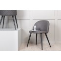 Velvet Stitches Chair 2-pakk - must / hall mikrokiud