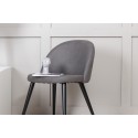 Velvet Stitches Chair 2-pakk - must / hall mikrokiud