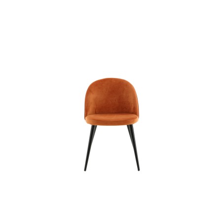Velvet Matstol 2-pakk - Svart / Rost