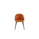 Velvet Matstol 2-pakk - Svart / Rost