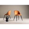 Velvet Matstol 2-pakk - Svart / Rost
