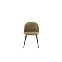 Söögitool Velvet 2-pakk - Mustad jalad - Dusty Green Velvet