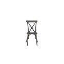 Söögitool Tablas 2-pakendis alumiinium - must 